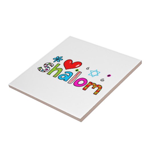 Shalom Tegeltje (Zijkant)