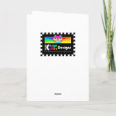 Shalom van ons huis naar uw wenskaart kaart (Achterkant)