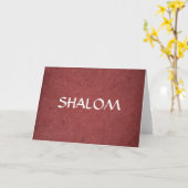 Shalom verontrustte Rood Kaart (Gele Bloem)