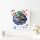 shalom vierkante klok (Huis)