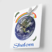 shalom vierkante klok (Hoek)