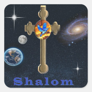 Shalom Vierkante Sticker