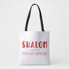 SHALOM vrede en geluk Tote Bag