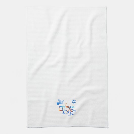 Shalom - Vrede Theedoek (Verticaal)