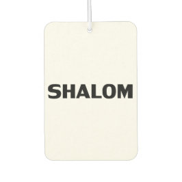 Shalom, Vrede zwarte witte minimalistische eenvoud Luchtverfrisser