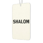 Shalom, Vrede zwarte witte minimalistische eenvoud Luchtverfrisser (Links)