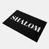 Shalom white black modern elegant deurmat (Schuin)