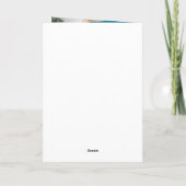 Shalom White Lettering Overlay Happy Hanukkah Feestdagen Kaart (Achterkant)