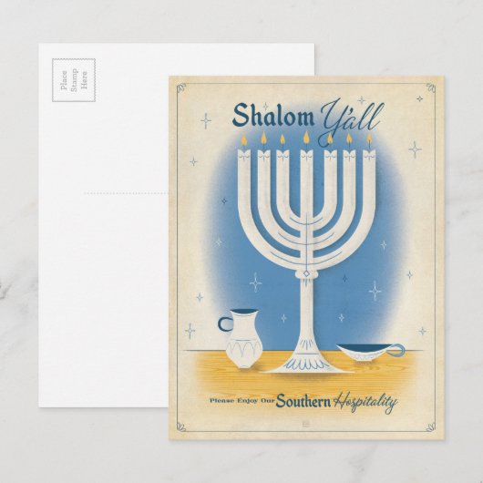Shalom Y'all Briefkaart (Voorkant / Achterkant)