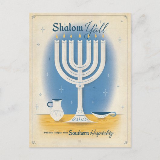 Shalom Y'all Briefkaart (Voorkant)