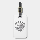 Shalom Y'all Cowboy Joodse Chanoeka West Bagagelabel (Voorkant verticaal)