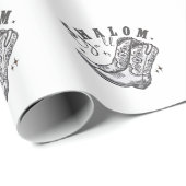 Shalom Y'all Cowboy Joodse Chanoeka West Cadeaupapier (Rol Hoek)