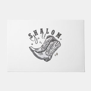 Shalom Y'all Cowboy Joodse Chanoeka West Deurmat