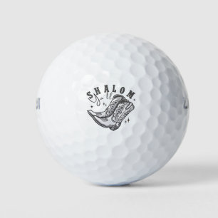 Shalom Y'all Cowboy Joodse Chanoeka West Golfballen