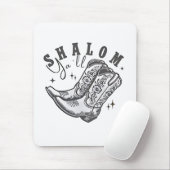 Shalom Y'all Cowboy Joodse Chanoeka West Muismat (Met muis)