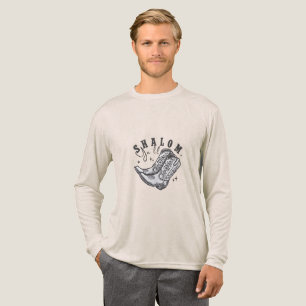 Shalom Y'all Cowboy Joodse Chanoeka West Tri-Blend Shirt