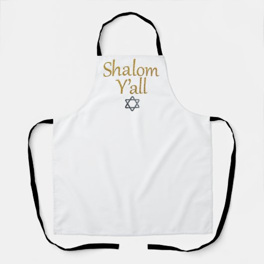 Shalom Y'all - Joodse feestgeschenken Schort (Voorkant)