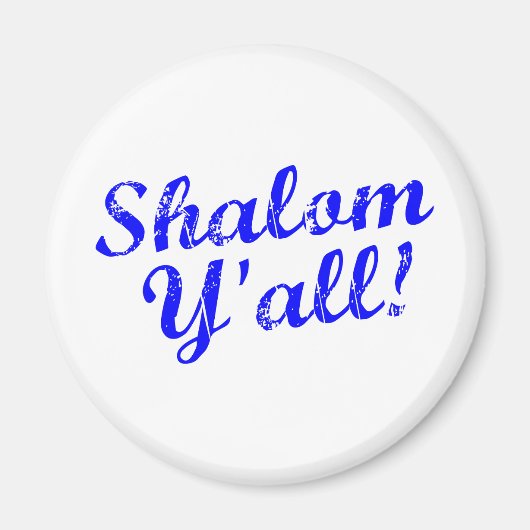 Shalom Y'all! Magneet (Voorkant)