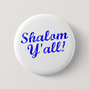 Shalom Y'all! Ronde Button 5,7 Cm