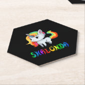 Shalonda Unicorn Kartonnen Onderzetters (Schuin)