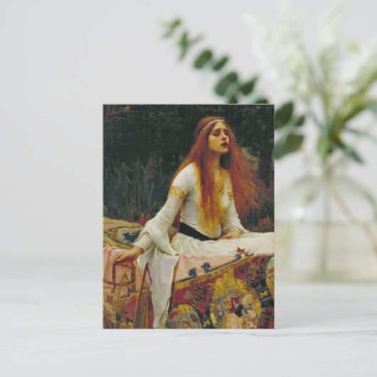 Shalott op het water briefkaart (Staand voorkant)