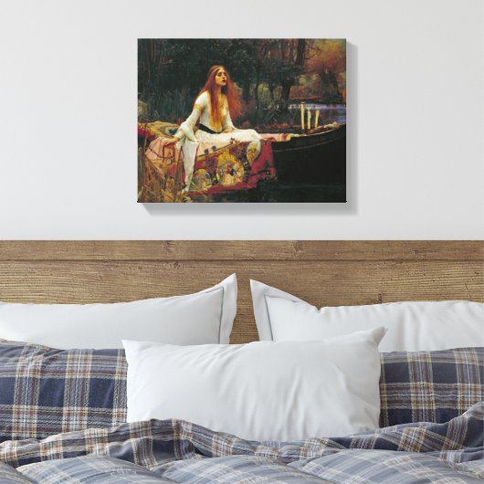Shalott op het water canvas afdruk (Insitu (Slaapkamer))