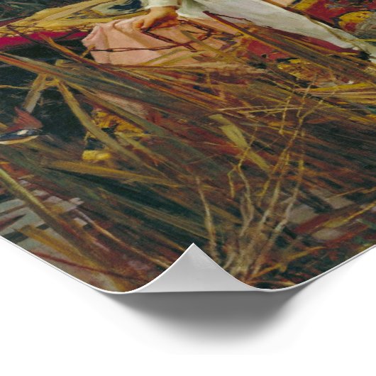 Shalott op het water poster (Hoek)