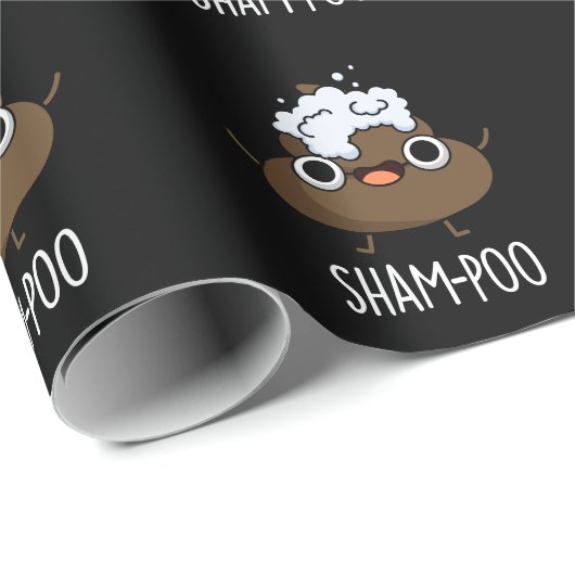 Sham-poo Funny Poop met Shampoo Pun Dark BG Cadeaupapier (Rol Hoek)