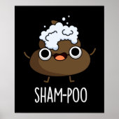 Sham-poo Funny Poop met Shampoo Pun Dark BG Poster (Voorkant)