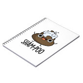 Sham-poo Grappige Poep Met Shampoo Bellen Pun Notitieboek (Linkerzijde)