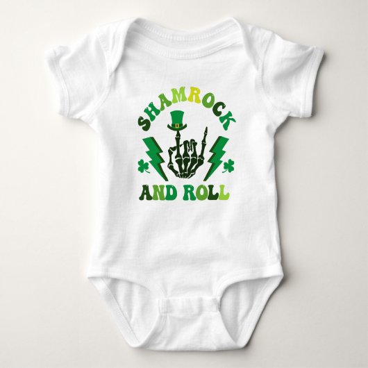 Sham Rock and Roll St Patrick's Day Romper (Voorkant)