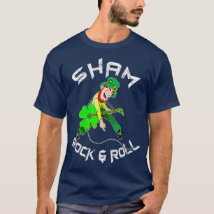 Sham Rock en Roll Shamrock Guitar Lover St Patric T-shirt