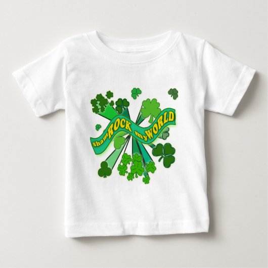 sham ROCK, mijn WERELDSE Green St Pats Tshirt (Voorkant)