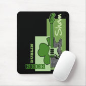 Sham Rock. Muziekthema St.Patrick's Day Custom Muismat (Met muis)