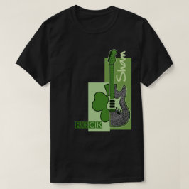 Sham Rock. Muziekthema St.Patrick's Day T-shirt