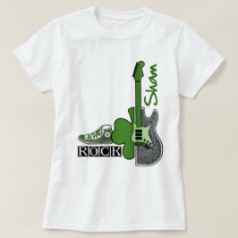 Sham Rock. Muziekthema St. Patrick's Day T-shirt