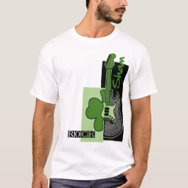 Sham Rock. Muziekthema St. Patrick's Day T-shirt