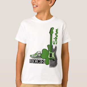 Sham Rock. Muziekthema St. Patrick's Day T-shirt