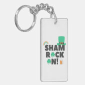 "SHAM ROCK N. " DUBBELE ACRYLISCHE SLEUTELHANGER (Voorkant Links)
