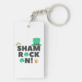 "SHAM ROCK N. " DUBBELE ACRYLISCHE SLEUTELHANGER (achterkant)