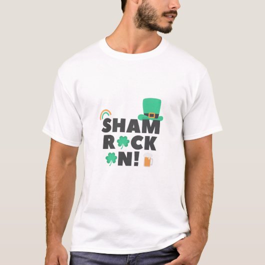 "SHAM ROCK N. "MANNEN T-SHIRT (Voorkant)