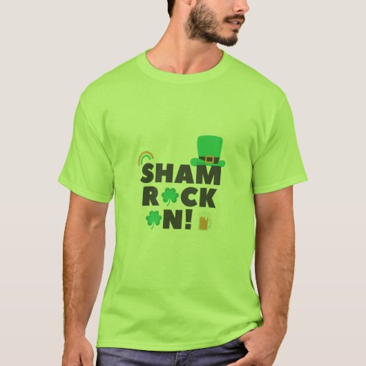 "SHAM ROCK N. "MANNEN T-SHIRT (Voorkant)