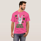 Sham Rocker Heavy Metal Shamrocks St. Patrick T-shirt (Voorkant volledig)