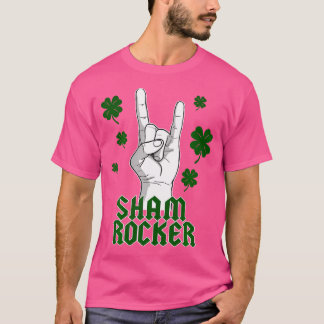 Sham Rocker Heavy Metal Shamrocks St. Patrick T-shirt