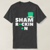 Sham Rockin op het grappige Shamrock St Patricks D T-shirt (Design voorkant)
