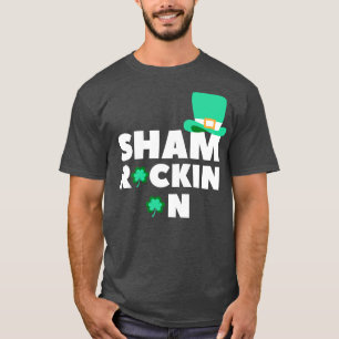 Sham Rockin op het grappige Shamrock St Patricks D T-shirt