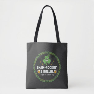 Sham-Rockin' & Rollin' St. Patrick's Dag Muziek Li Tote Bag