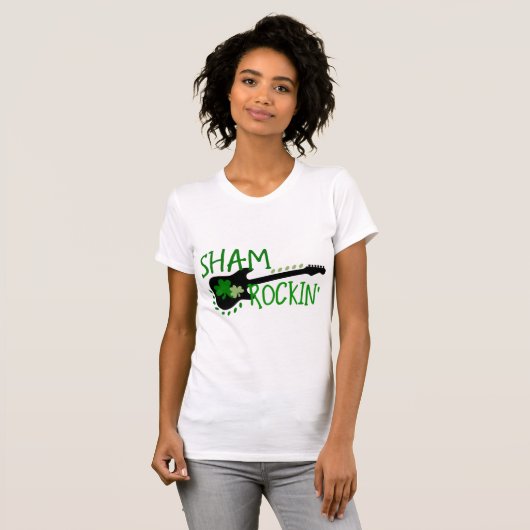 Sham Rockin' Woman's St. Patrick's Day t-Shirt (Voorkant volledig)