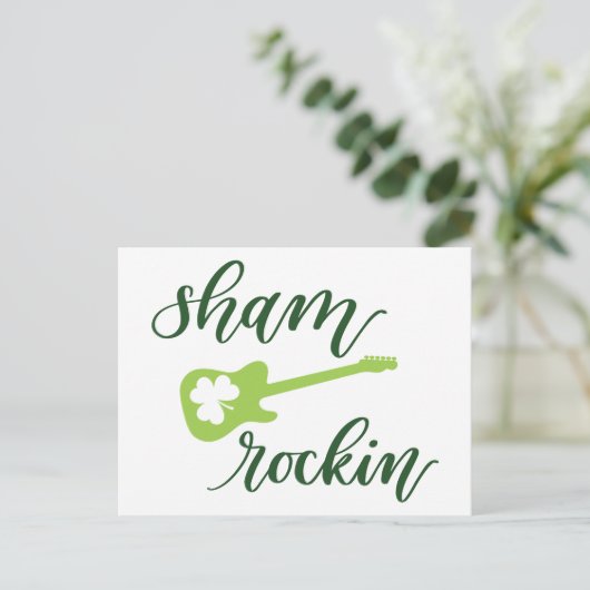 Sham Rocking Briefkaart (Staand voorkant)