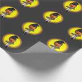 Shama Bird met witte pomp Cadeaupapier (Hoek)